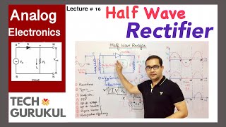 Half Wave Rectifier  Analog Electronics  TECH GURUKUL By Dinesh Arya [upl. by Caril]