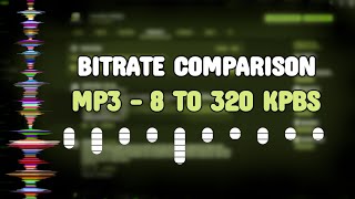 MP3 Bitrate Comparison  8 to 320 Kbps Epic Music [upl. by Korey]