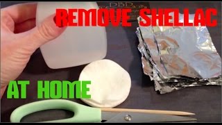 HOW TO REMOVE SHELLAC NAILS SAFELY AT HOME WITH FOIL amp COTTON WOOL  REMOVE GEL POLISH AT HOME [upl. by Lore]