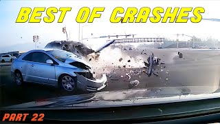 INSANE CAR CRASHES COMPILATION  BEST OF USA amp Canada Accidents  part 22 [upl. by Whalen]