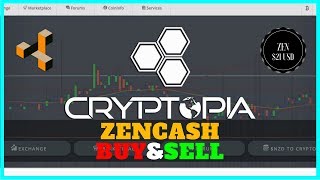 Cryptopia CryptoCurrency Exchange Tutorial How to Buy and Sell ZenCashBitcoin [upl. by Otecina24]