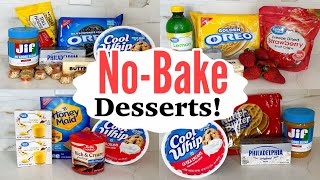 5 NO BAKE DESSERTS  The EASIEST Tasty Summer Recipes  Julia Pacheco [upl. by Haldi]