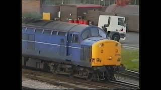 Quadruple headed 2037s freight train at Pengam 1998 [upl. by Lind]