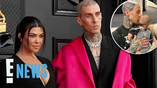 Kourtney Kardashians Husband Travis Barker REACTS to Leaked Photo of Baby Rocky  E News [upl. by Hamner]