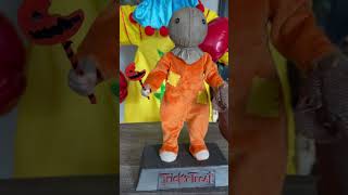 Spirit Halloween Trick R Treat Sam Statue spirithalloween trickrtreat horrorshorts spooky movie [upl. by Corotto]