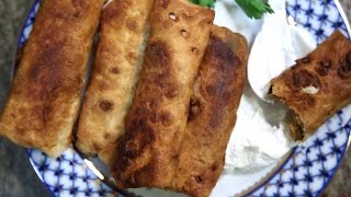 Տապակած Լավաշով Բրդուջ  Vegetarian Egg Rolls with Lavash  Հեղինե  Heghineh Cooking Show [upl. by Winfield775]