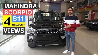 MAHINDRA SCORPIO S11 MODEL REVIEW  SCORPIO SUV REVIEW SCORPIO TOP VARIANT  CARQUEST [upl. by Zebada]