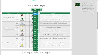 Liga Profesional Arabia Saudí 202324 Fixture [upl. by Siriso33]