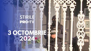 Știrile PRO TV  3 Octombrie 2024 [upl. by Zollie521]