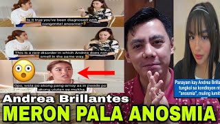 CONGENITAL ANOSMIA  Rebelasyon na hindi pala Maka Amoy si Andrea Brillantes kay Karen Davila [upl. by Kimmie813]