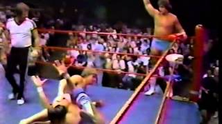 Chris Adams amp Gino Hernandez vs Kerry amp Kevin Von Erich [upl. by Clay]