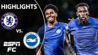 Chelsea vs Brighton  Carabao Cup Highlights  ESPN FC [upl. by Yllak]