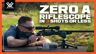 How to Zero a Riflescope in 3 Shots or Less [upl. by Anoiek]