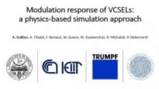 LD03 Modulation response of VCSELs a physicsbased simulation approach [upl. by Arihat]