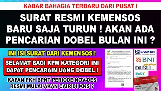 SURAT PERINTAH PENCAIRAN TURUN ❗ PKH BPNT BULAN NOVEMBER CAIR DOBEL UNTUK KPM KATEGORI INI [upl. by Frasch686]