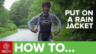 How To Put On A Rain Jacket When Cycling  Pro Technique [upl. by Durr522]