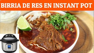 BIRRIA DE RES EN OLLA INSTANT POT 10 QTAHORRAS TIEMPO DE COCIONCOCINA Y MAS CON ARMIDA [upl. by Raddi]