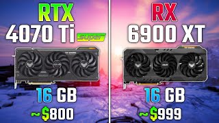 RTX 4070 Ti SUPER vs RX 6900 XT  Test in 7 Games [upl. by Cliff]