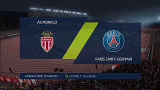 FC 24 Full match Monaco vs PSG Ligue 1 Uber Eats [upl. by Rabin]