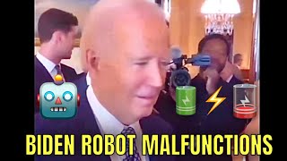 Biden’s Batteries COMPLETELY Drained TODAY during this conversation🪫 [upl. by Anilah286]