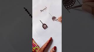 Easy Jhumka😍Tutorial mehndi bridalhennaart hennaart art bridalhennadesign learnhennaonline [upl. by Pevzner]