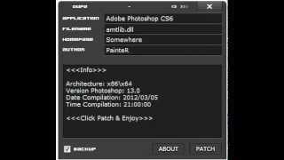 Adobe Photoshop CS6 Patcher Music by PainteR Released Mar 2012 [upl. by Aylad]