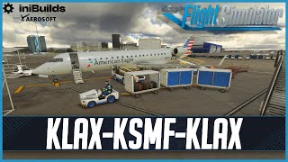 MSFS LIVE  Real World Skywest OPS  iniBuilds KLAX  GSX Pro  CRJ700  Los Angeles to Sacramento [upl. by Clarine616]