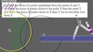 GCSE Maths 91 Loci and Locus HIgher and Foundation Maths [upl. by Adolpho]