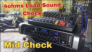 Mid Check 4 ohms load sa Audio Master T3000 Apat na 1000 watts [upl. by Goff]