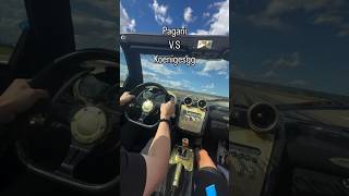 Race Who Wins Pagani Zonda MY vs Koenigsegg CCXR [upl. by Adnilg]