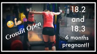 Crossfit Open Workouts 182 182a and 183  6 months pregnant [upl. by Elboa]