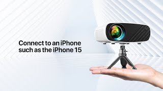 How to connect a projector to an iPhone such as the iPhone 15 [upl. by Oicneserc]