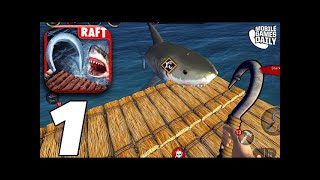 RAFT SURVIVAL OCEAN NOMAD  Building A Shelter  Gameplay Walkthrough [upl. by Jenine]