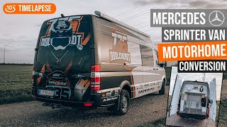 Mercedes Sprinter Motorhome Conversion  10 Minute Timelapse DIY [upl. by Ennayhc]