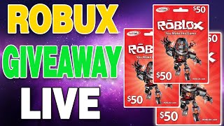 FREE ROBLOX GIFT CARD CODES GIVEAWAY  ROBUX CODES GIVEAWAY LIVE [upl. by Pudens246]