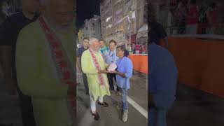 PM Modi interacts with creator of Modi Mask in Patna  shorts bjp modiji news trending yogi [upl. by Anigar]