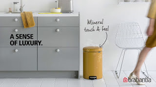 Sense of Luxury  Brabantia newIcon pedal bin  Mineral Collection  Brabantia [upl. by Roana74]