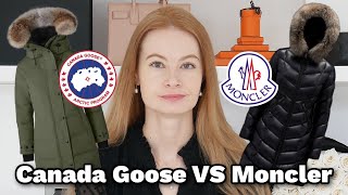 Canada Goose VS Moncler 🧥  Pricing Sizing Versatility Level of Warmth Pros amp Cons [upl. by Atilrac]