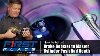 How to Adjust Brake Booster to Master Cylinder Push Rod Depth [upl. by Shannon909]