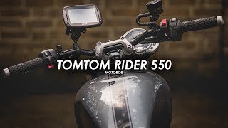 TomToms Best Motorcycle Sat Nav Rider 550 Review [upl. by Alicirp]