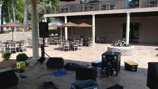 Sound system setup for a fund raising event using an AampH QU16 with RCF speakers  Event Video 45 [upl. by Recha]