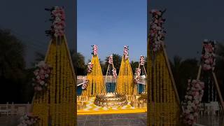 Latest Haldi decoration ideas for your weddingdecorationweddinghaldiceremonywedding photography [upl. by Serdna176]