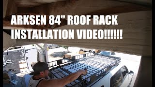 Arksen 84quot Roof Rack  Install Video [upl. by Alyac]