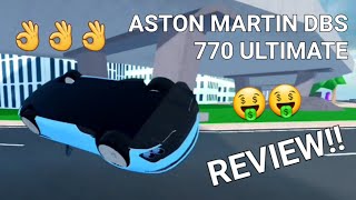 Aston Martin DBS 770 Ultimate REVIEW Roblox  Car Dealership Tycoon [upl. by Godderd158]