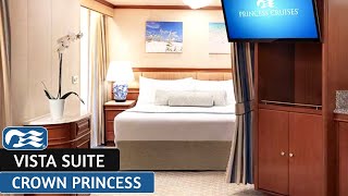 Crown Princess  Vista Suite  Full Walkthrough Tour amp Review  4K [upl. by Llevra]