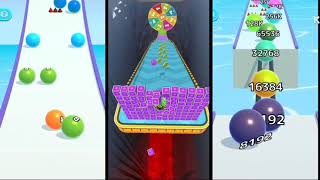 Triple Games  Ball Run 2048  Going Balls  Ball Run Infinity  gameplay walktrough android iOS [upl. by Mortimer254]