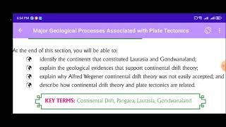 GEOGRAPHY GRADE 12 UNIT 1 MAJOR GEOLOGICAL PROCESS ASSOCIATED WITH PLATE TECTONICS New curriculum [upl. by Casar]