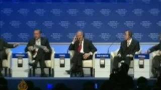 Gaza crisis stirs heated debate in Davos  30 January 09 [upl. by Manas]