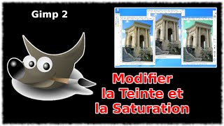 Tuto Modifier la teinte et la saturation Gimp 28 [upl. by Prentiss]