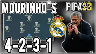 Replicate Jose Mourinhos 4231 Real Madrid Tactics in FIFA 23  Custom Tactics Explained [upl. by Einnoj892]